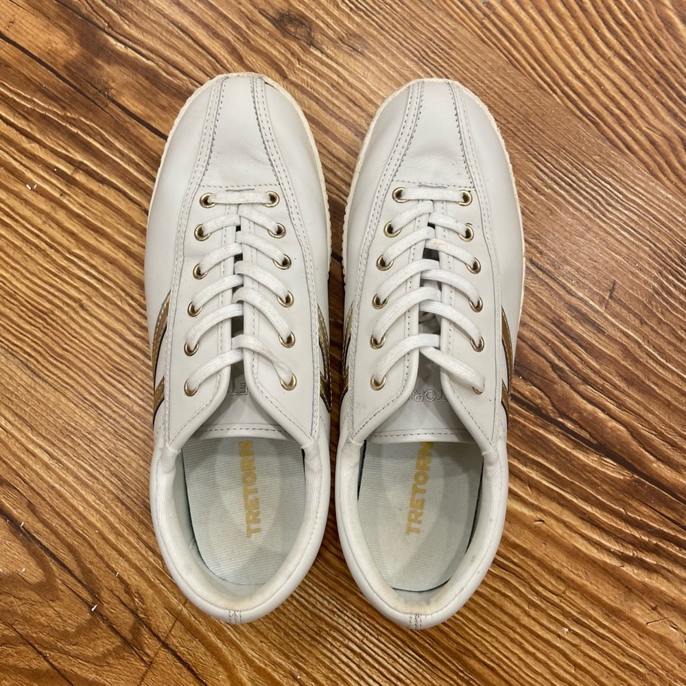 SOLD OUT Tretorn Women's Nylite Plus Leather Sneaker, size 8.5 - Picture 3 of 4